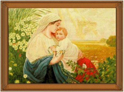 Мать Мария со святым ребенком Иисусом Христом.jpg